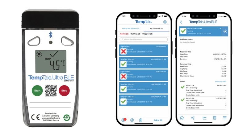 Sensitech Launches App-Enabled, Touchless Temperature Monitoring Solution for Enhanced Supply Chain Visibility